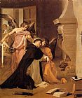 Diego Rodriguez De Silva Velazquez Famous Paintings - The Temptation of St. Thomas Aquinas